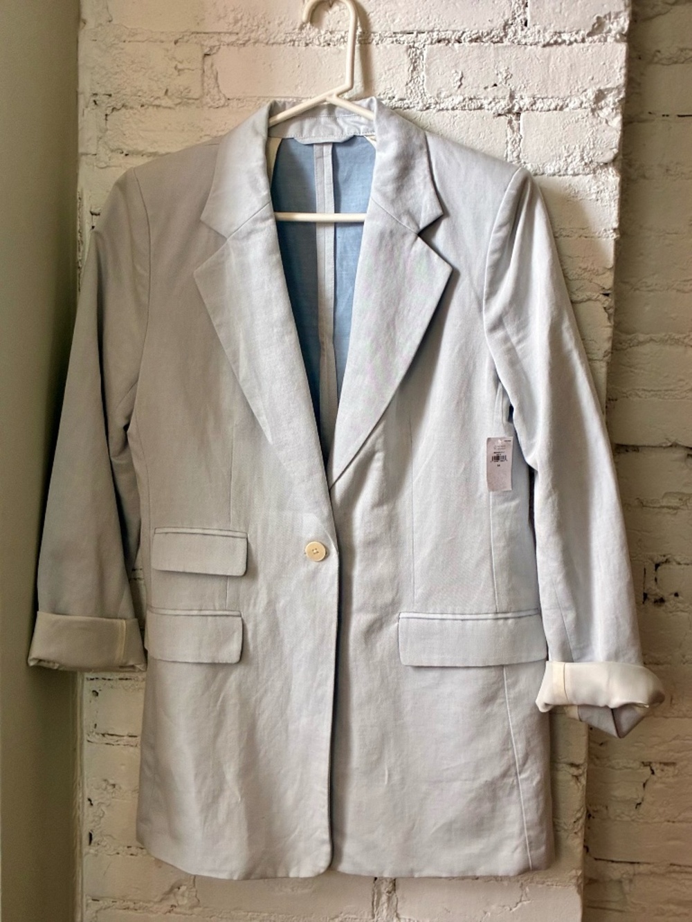 Banana Republic Women's light blue linen blazer - Size 14 - new with tags